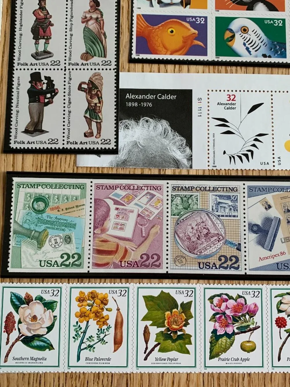 Vintage Ephemera - U.S. Postage Stamps 1986-1999, unused.  Buyer receives ALL!